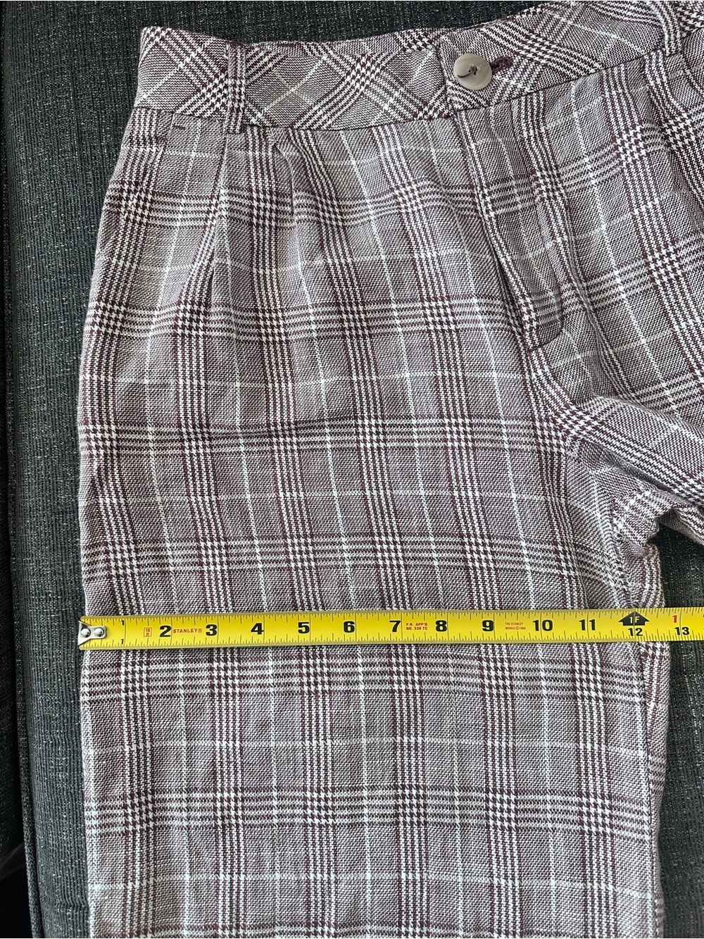 Maeve by Anthropologie Linen/ cotton blend Avery Plaid Wide Leg
Trousers 6 - Picture 14 of 16